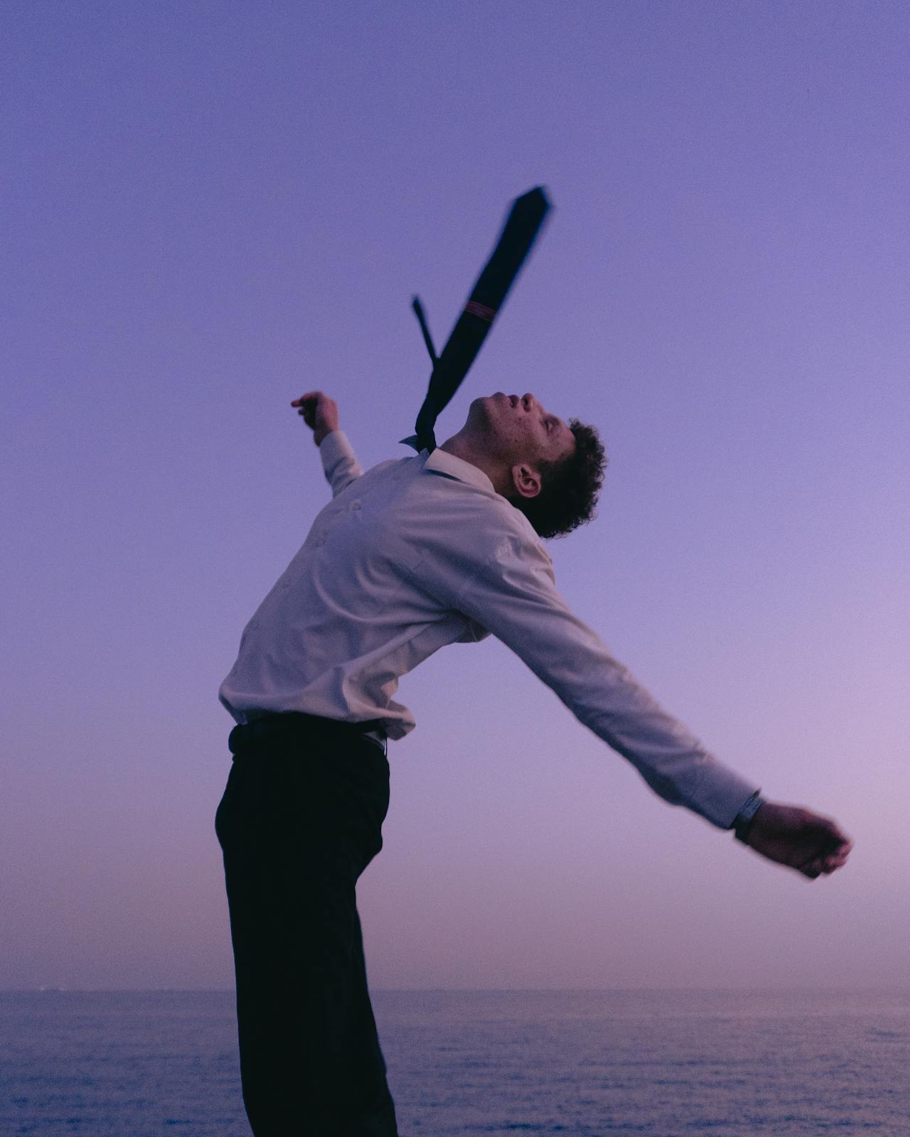 Man finally feeling true freedom after continued trigger point sessions from a licensed massage therapist.